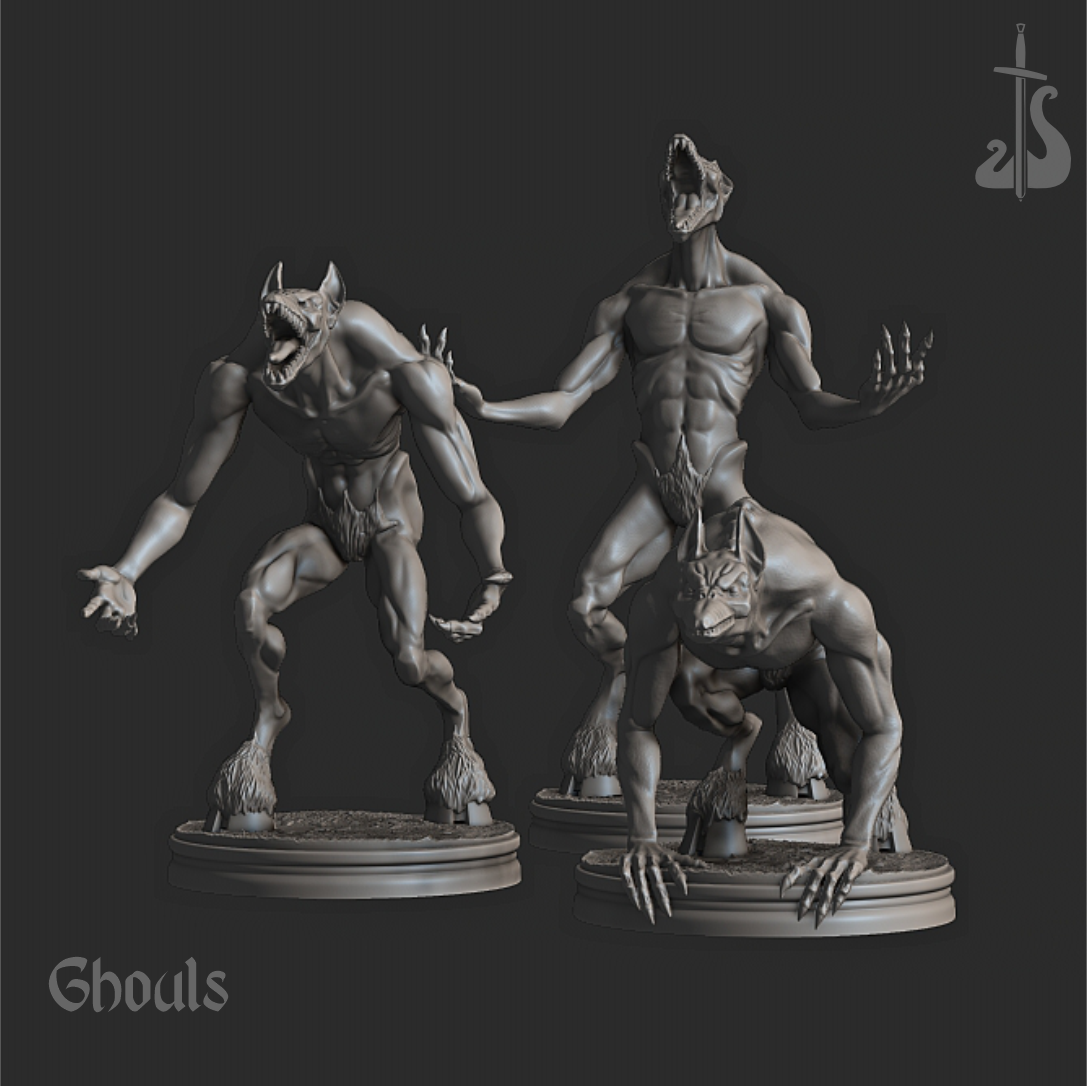 Feroucious Ghouls (3 poses)